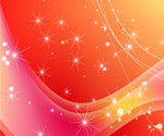 abstract orange dreamy line vector
